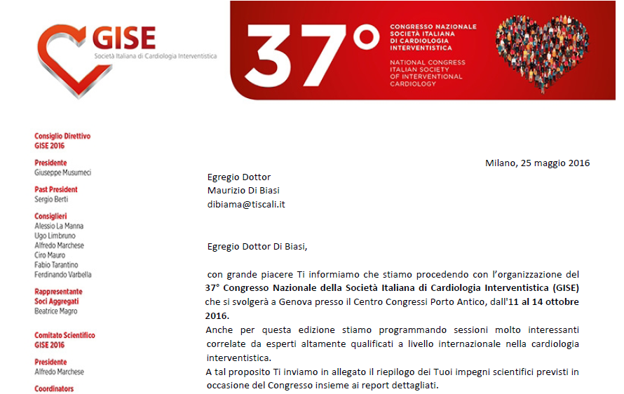 37° Congresso Nazionale della Società Italiana di Cardiologia